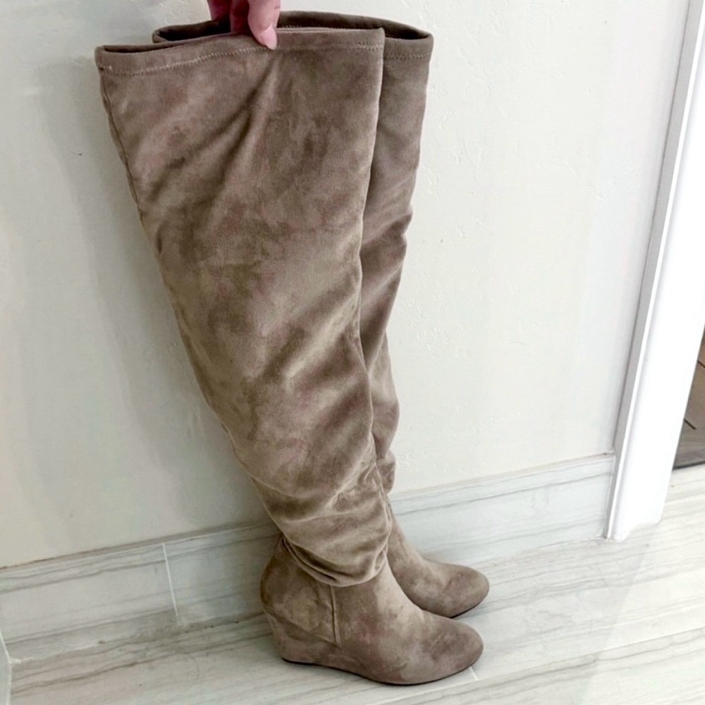 Chinese Laundry Over the Knee Boots- Tan Size 9.5 - Picture 10 of 15